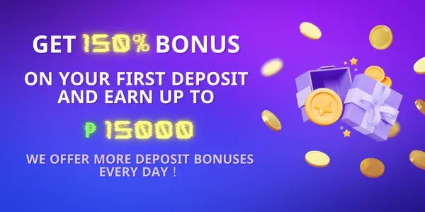 Promotional artwork with first deposit wording